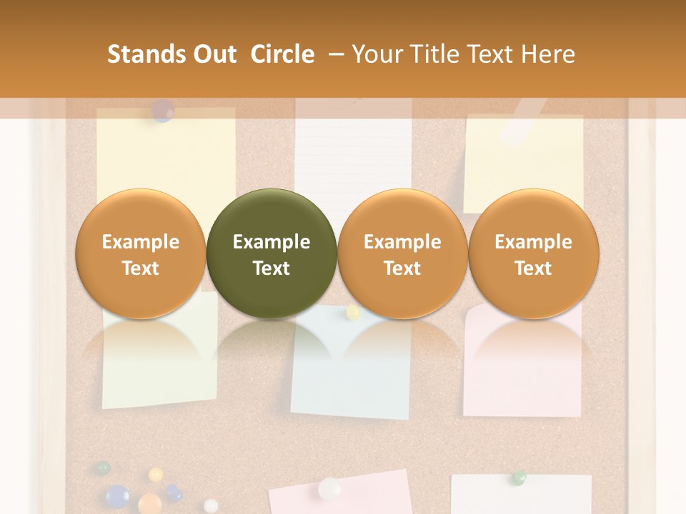 Cork Noticeboard PowerPoint Template