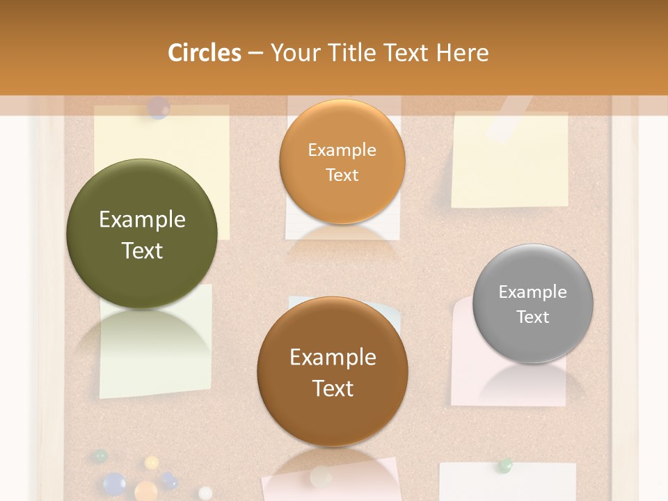 Cork Noticeboard PowerPoint Template