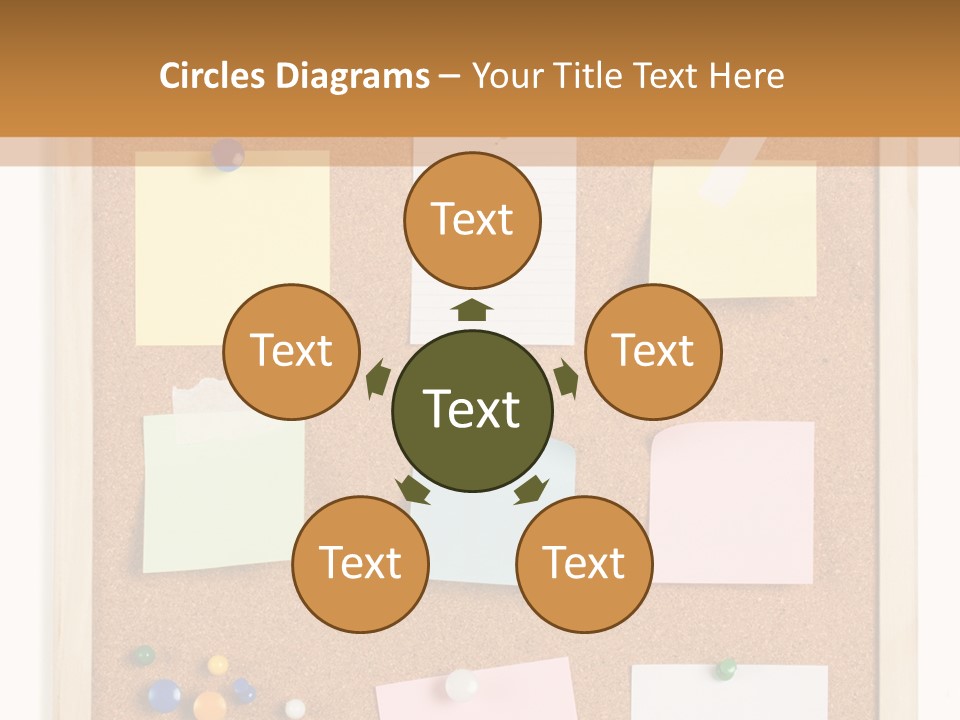 Cork Noticeboard PowerPoint Template