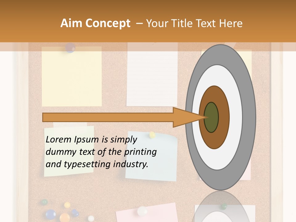 Cork Noticeboard PowerPoint Template