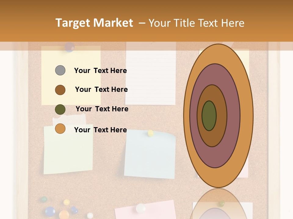 Cork Noticeboard PowerPoint Template