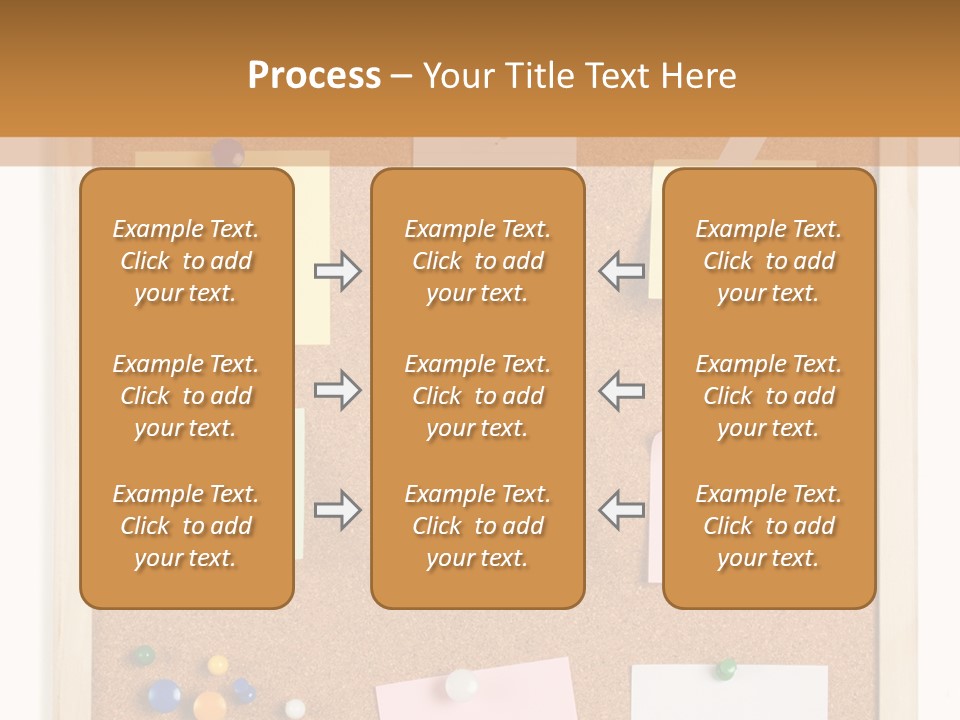 Cork Noticeboard PowerPoint Template