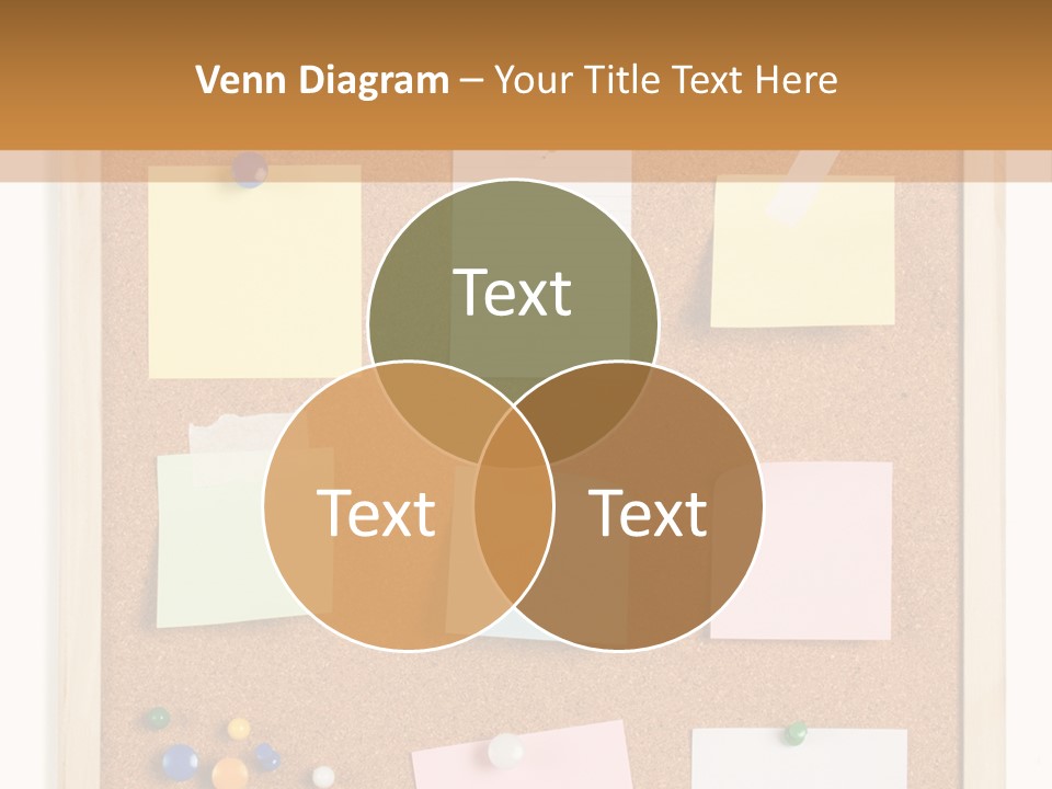 Cork Noticeboard PowerPoint Template