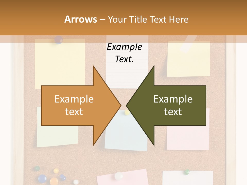 Cork Noticeboard PowerPoint Template