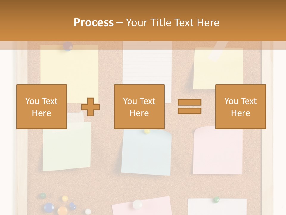 Cork Noticeboard PowerPoint Template