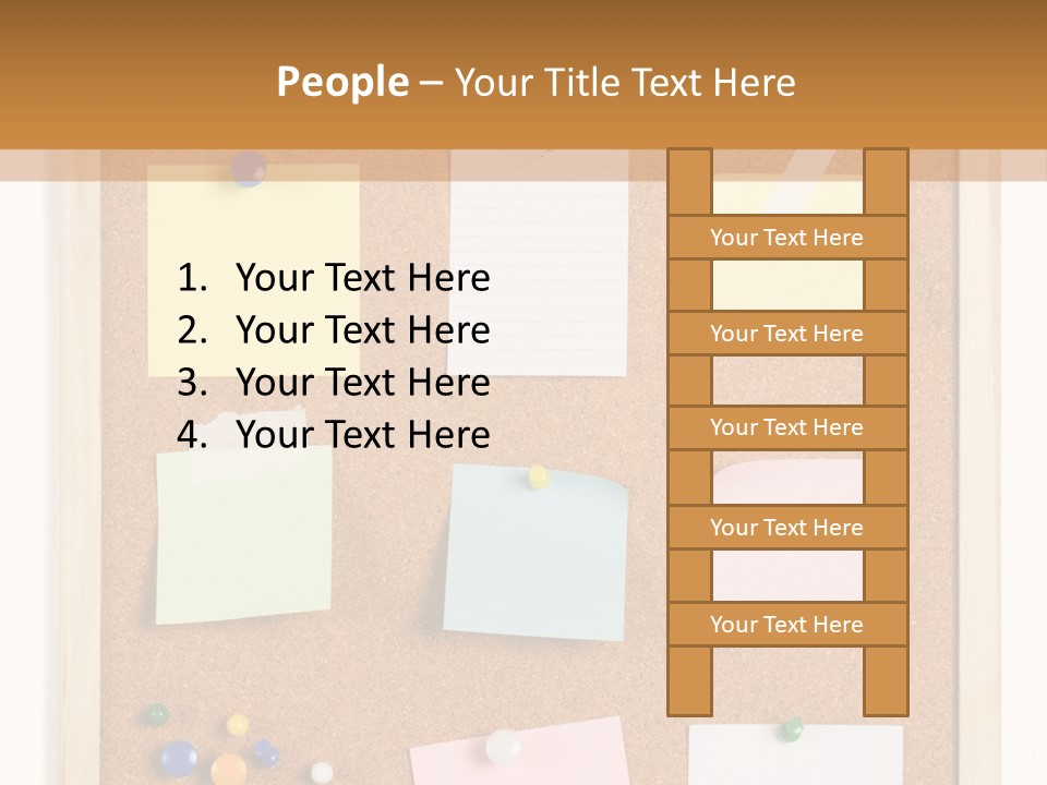 Cork Noticeboard PowerPoint Template