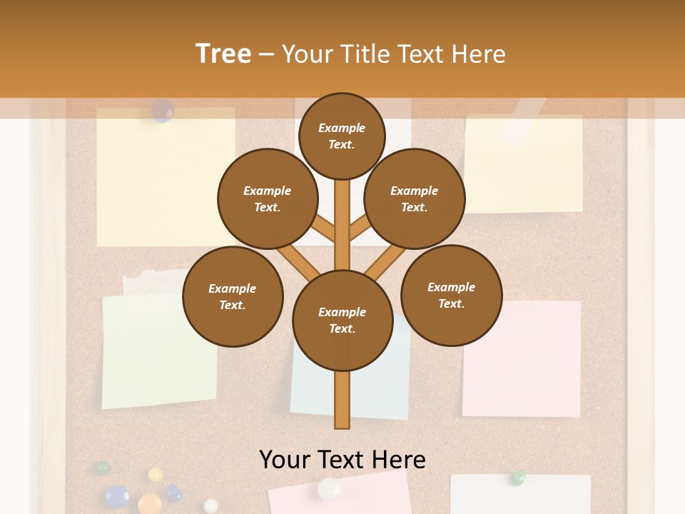 Cork Noticeboard PowerPoint Template