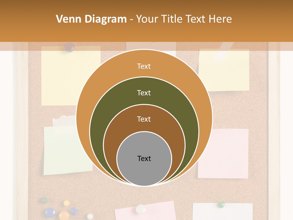 Cork Noticeboard PowerPoint Template