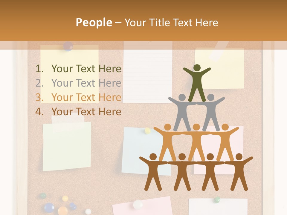 Cork Noticeboard PowerPoint Template