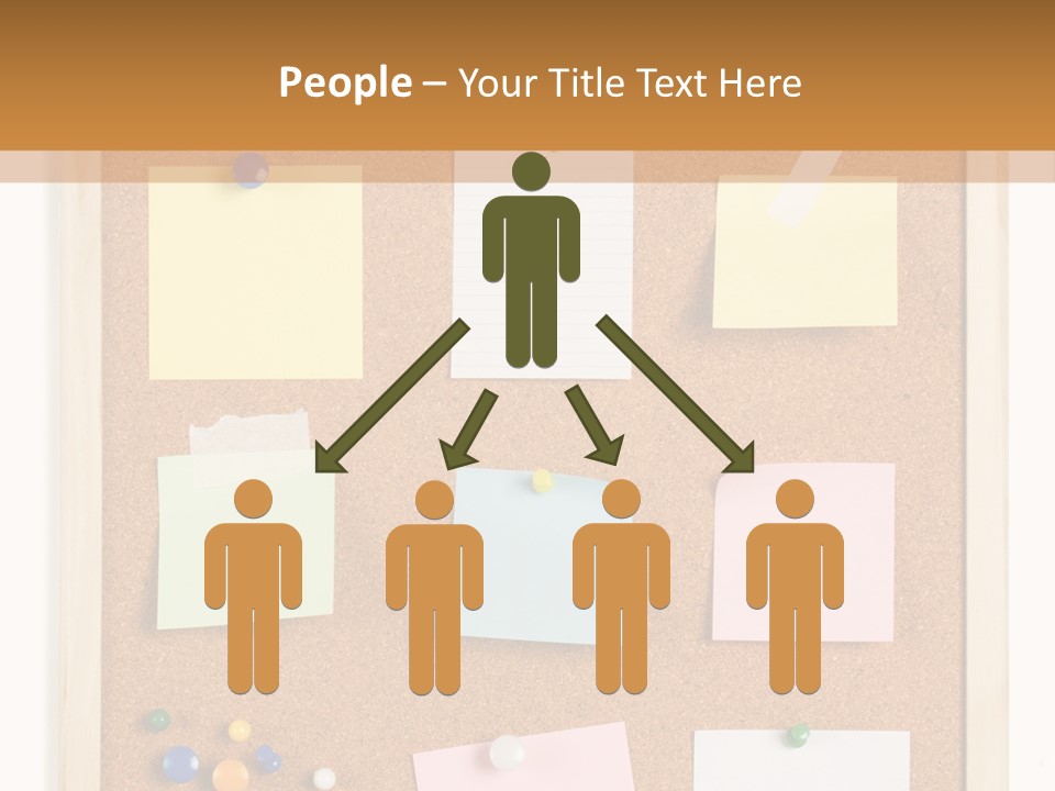 Cork Noticeboard PowerPoint Template