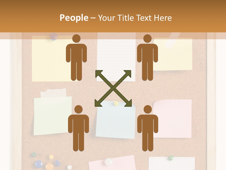 Cork Noticeboard PowerPoint Template