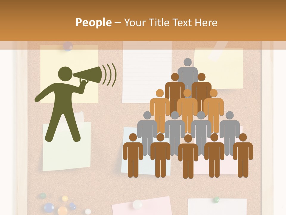 Cork Noticeboard PowerPoint Template