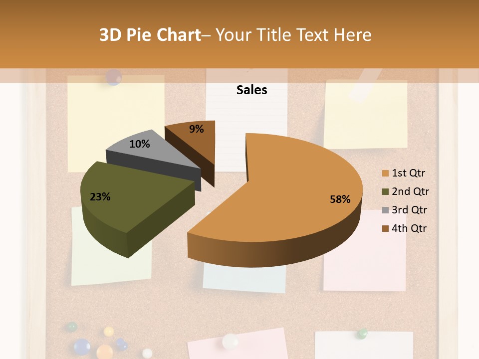 Cork Noticeboard PowerPoint Template