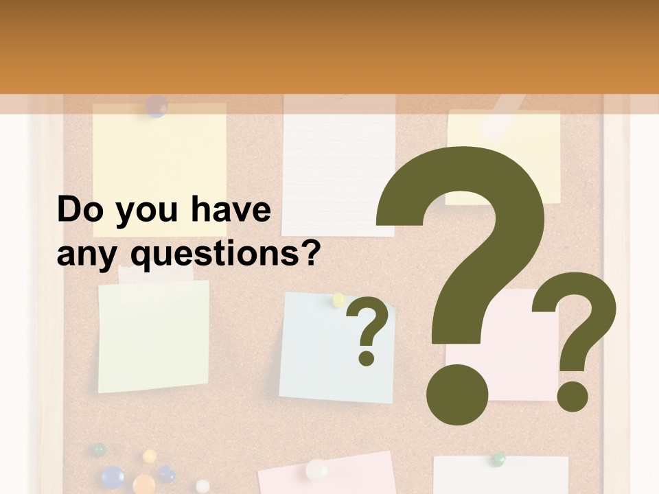 Cork Noticeboard PowerPoint Template