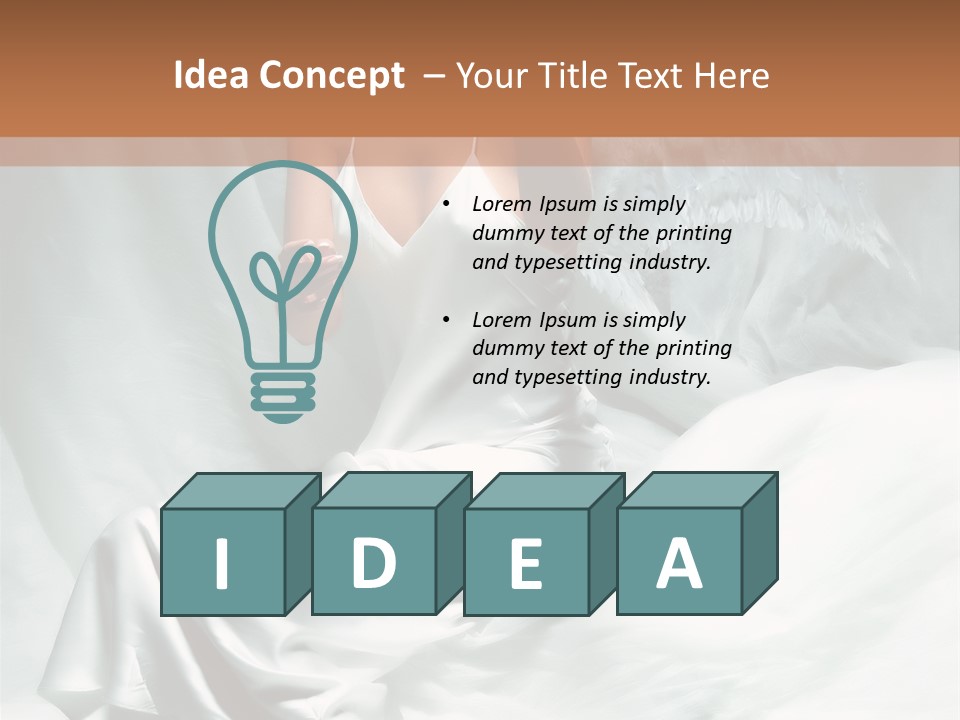 Blue Eyed Angel PowerPoint Template