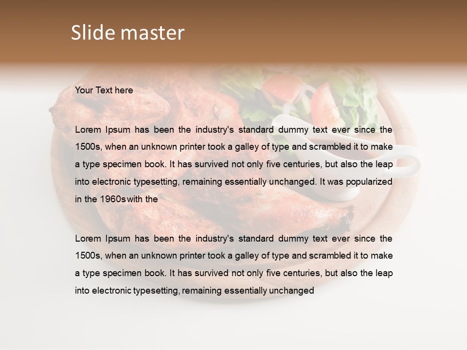 Party Fresh Meal PowerPoint Template