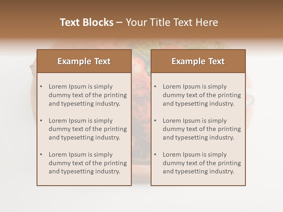 Party Fresh Meal PowerPoint Template