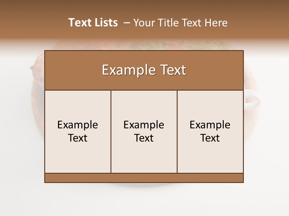 Party Fresh Meal PowerPoint Template