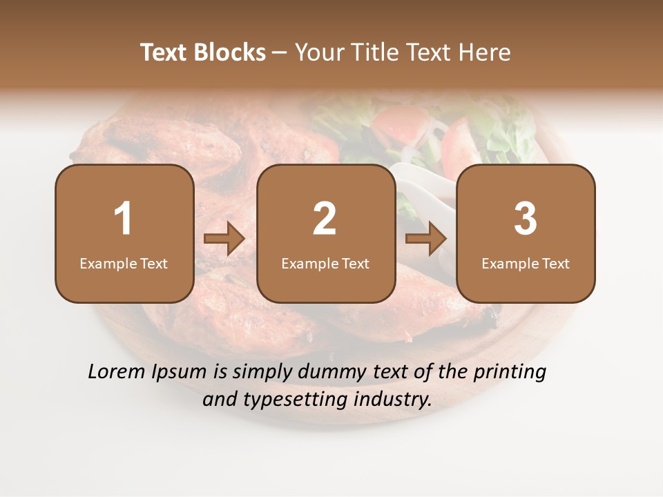 Party Fresh Meal PowerPoint Template