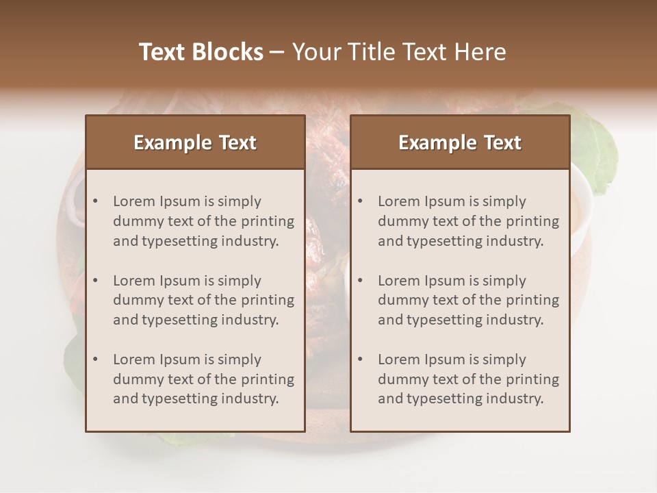 Sausage PowerPoint Template