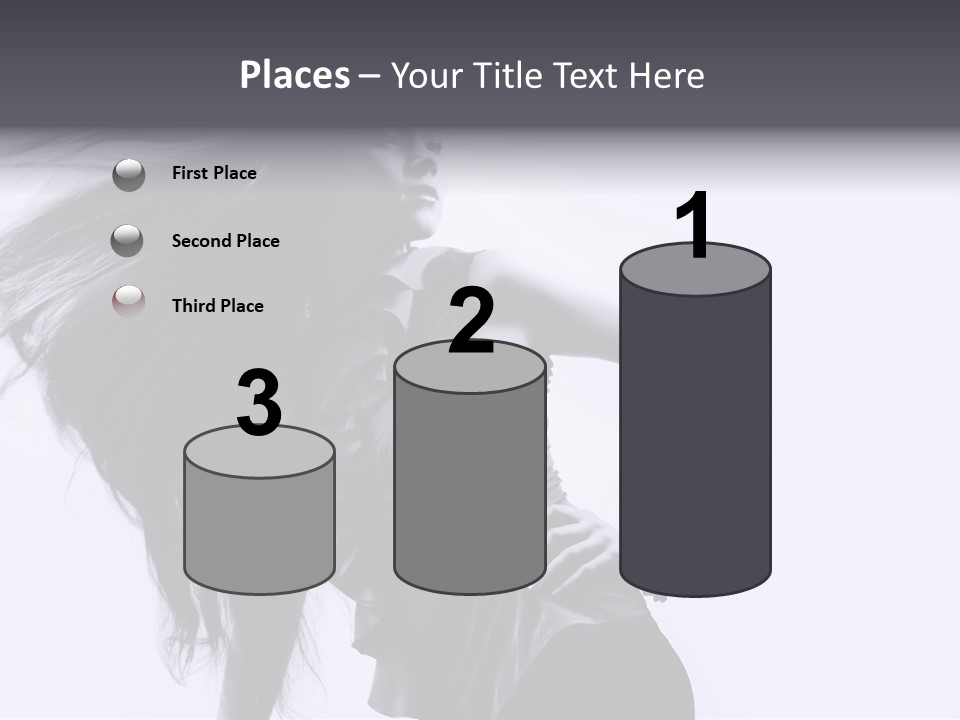 Sensual Hair Long PowerPoint Template