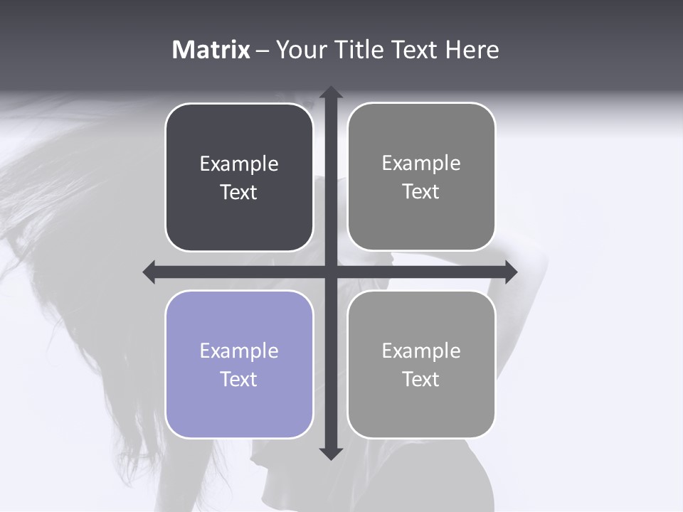 Sensual Hair Long PowerPoint Template