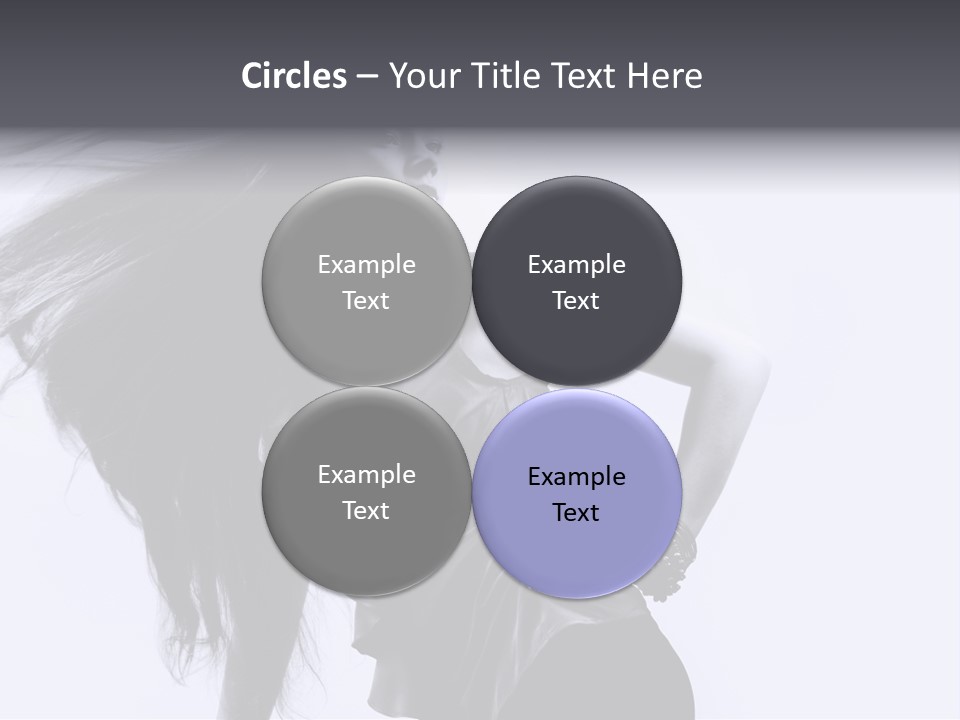 Sensual Hair Long PowerPoint Template