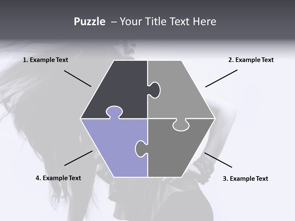 Sensual Hair Long PowerPoint Template