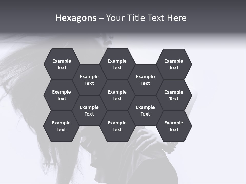 Sensual Hair Long PowerPoint Template