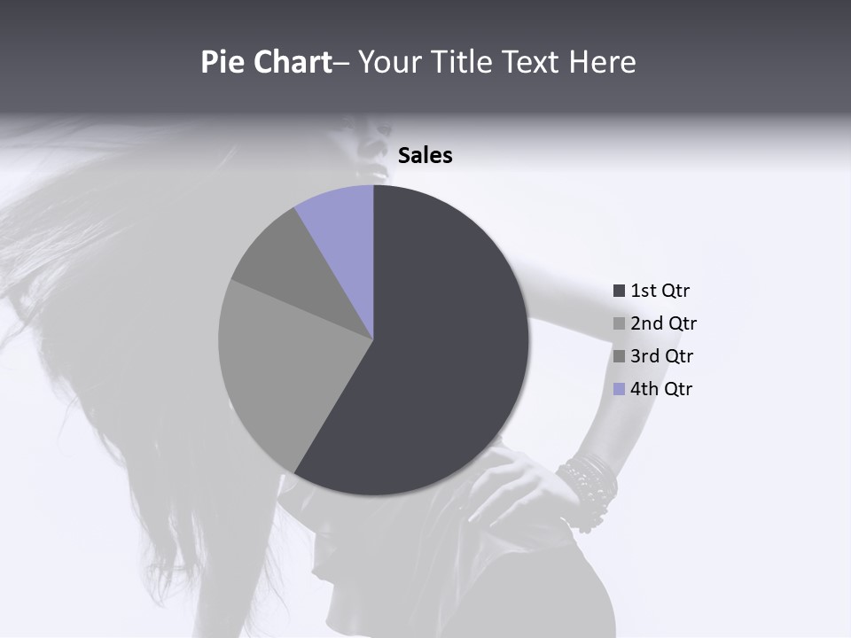 Sensual Hair Long PowerPoint Template