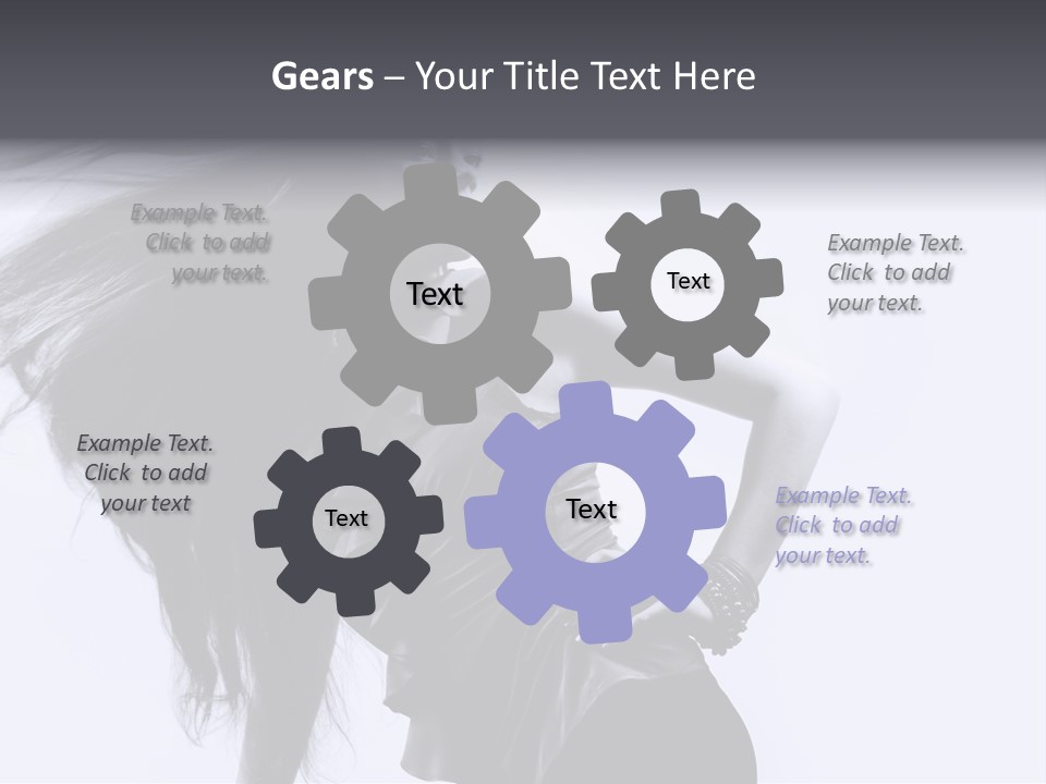 Sensual Hair Long PowerPoint Template