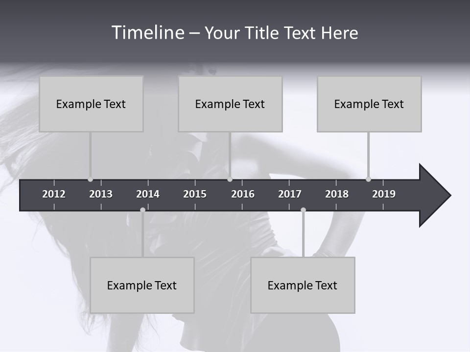 Sensual Hair Long PowerPoint Template