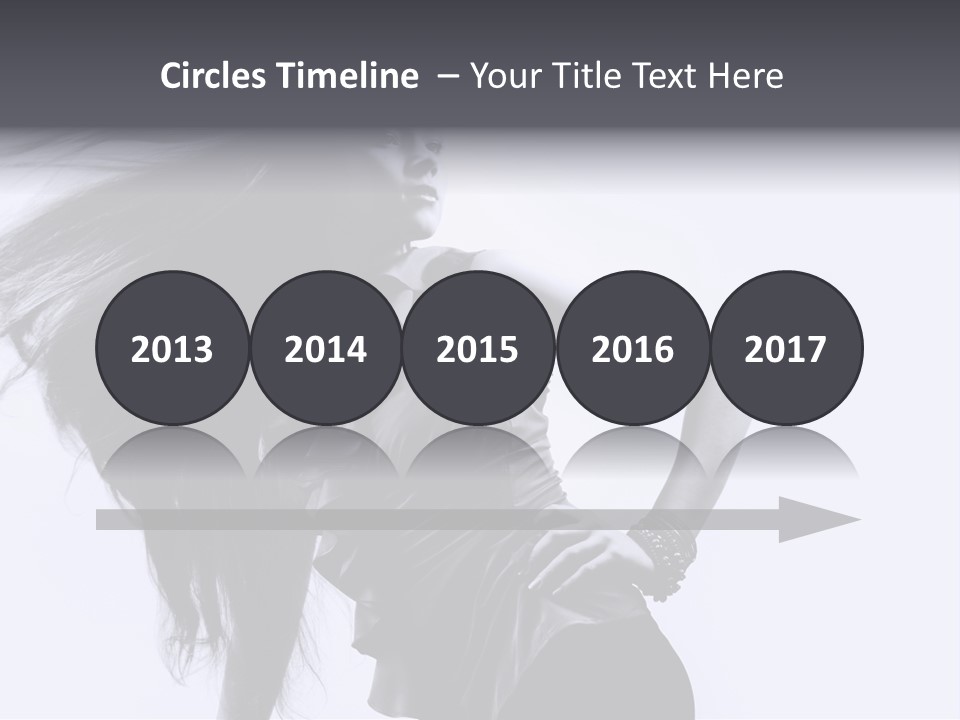 Sensual Hair Long PowerPoint Template