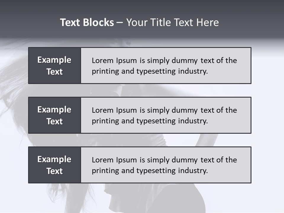Sensual Hair Long PowerPoint Template
