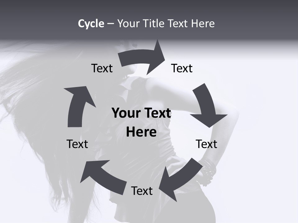 Sensual Hair Long PowerPoint Template