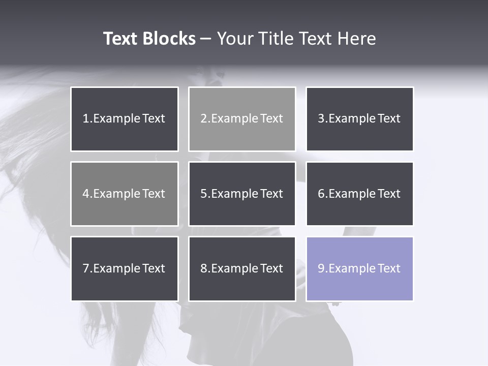 Sensual Hair Long PowerPoint Template