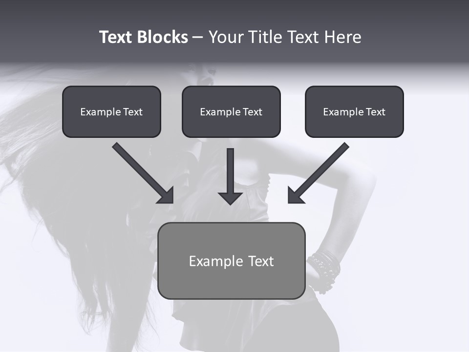 Sensual Hair Long PowerPoint Template