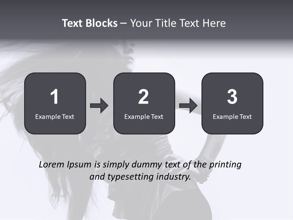 Sensual Hair Long PowerPoint Template