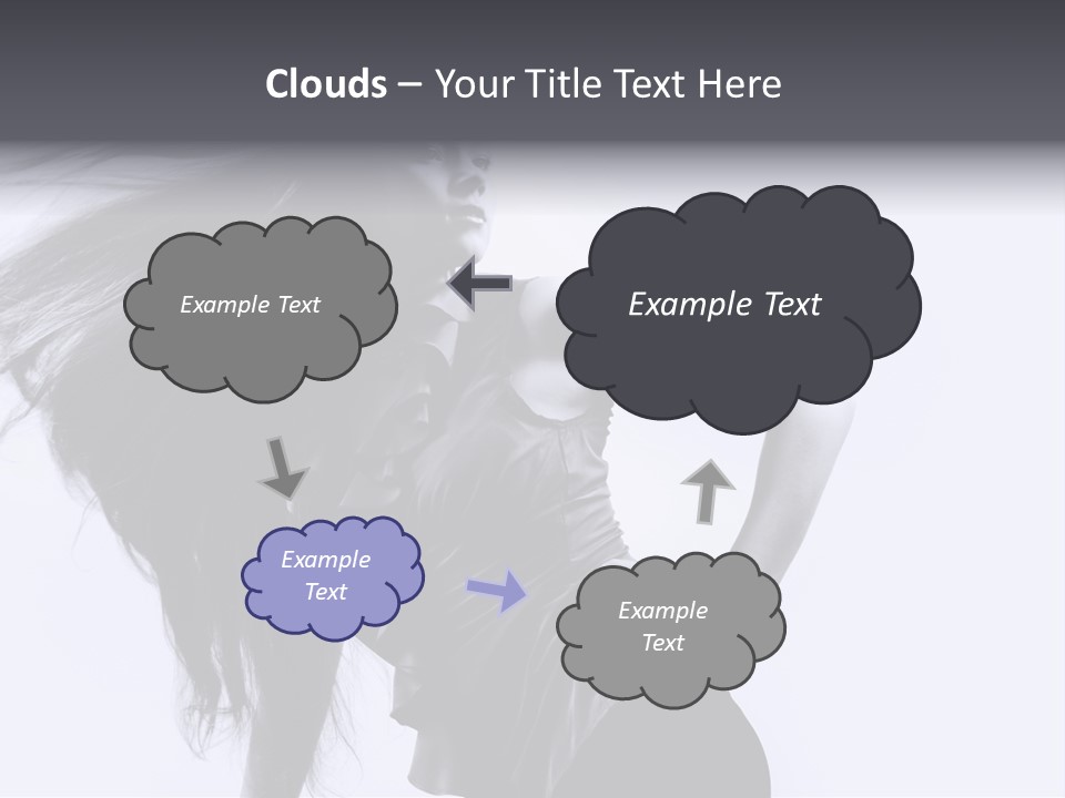 Sensual Hair Long PowerPoint Template