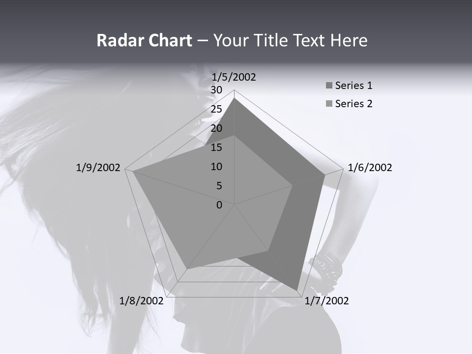 Sensual Hair Long PowerPoint Template