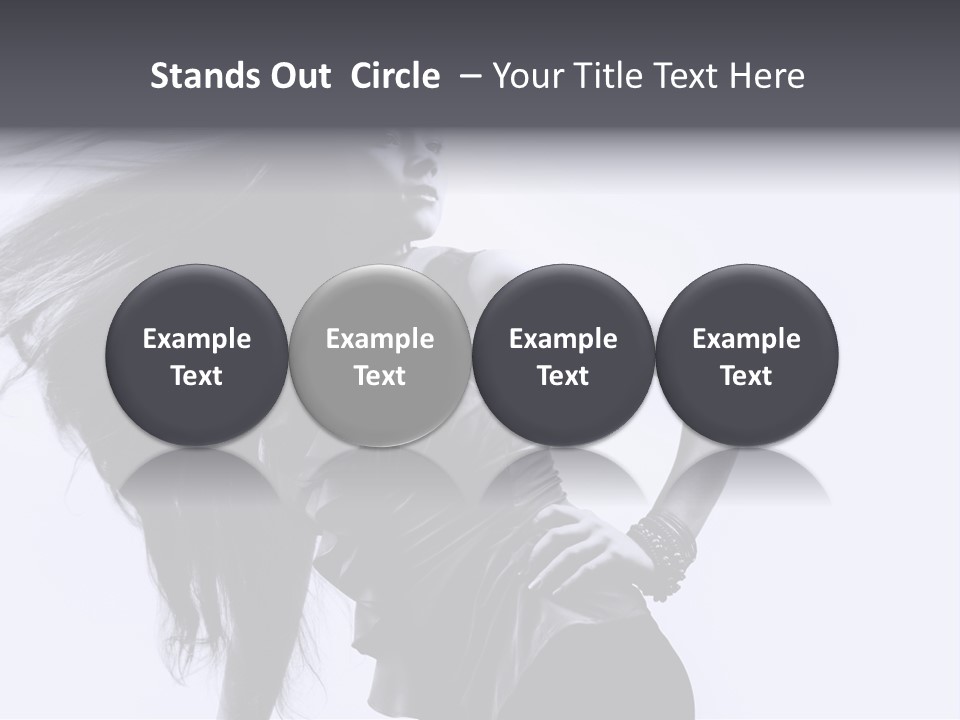 Sensual Hair Long PowerPoint Template