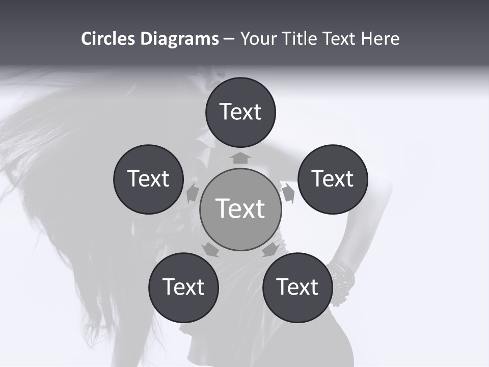 Sensual Hair Long PowerPoint Template