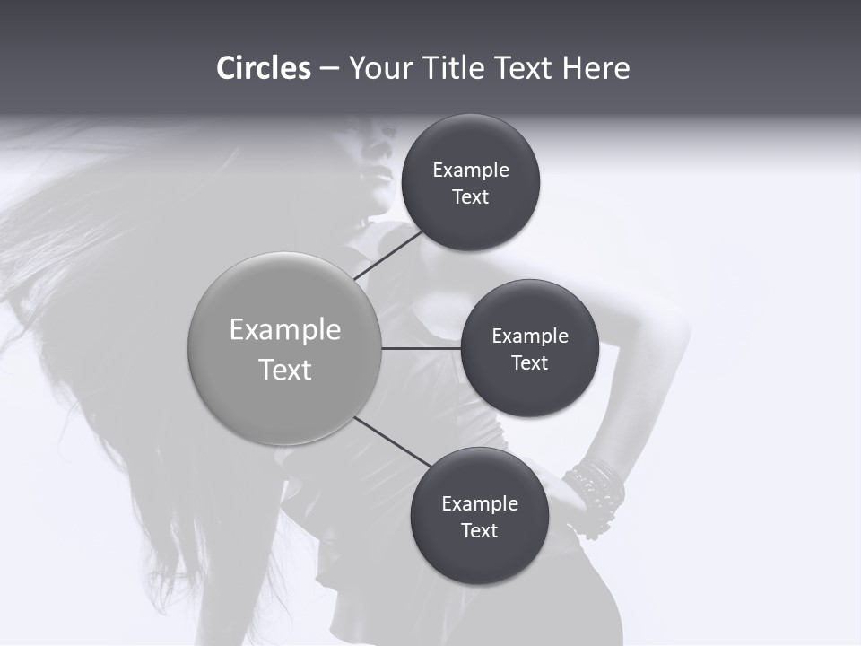 Sensual Hair Long PowerPoint Template