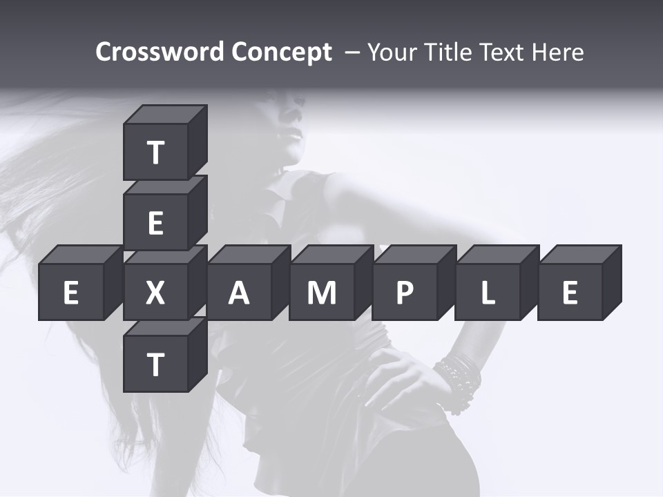 Sensual Hair Long PowerPoint Template