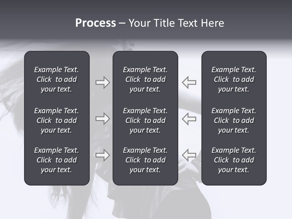Sensual Hair Long PowerPoint Template
