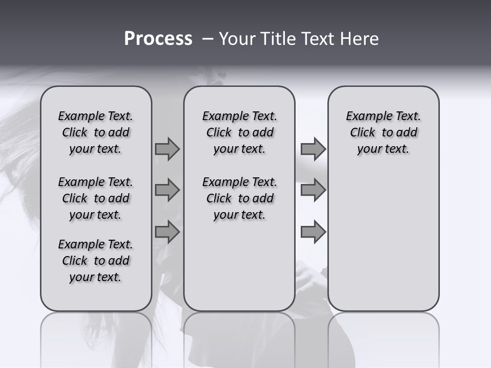Sensual Hair Long PowerPoint Template