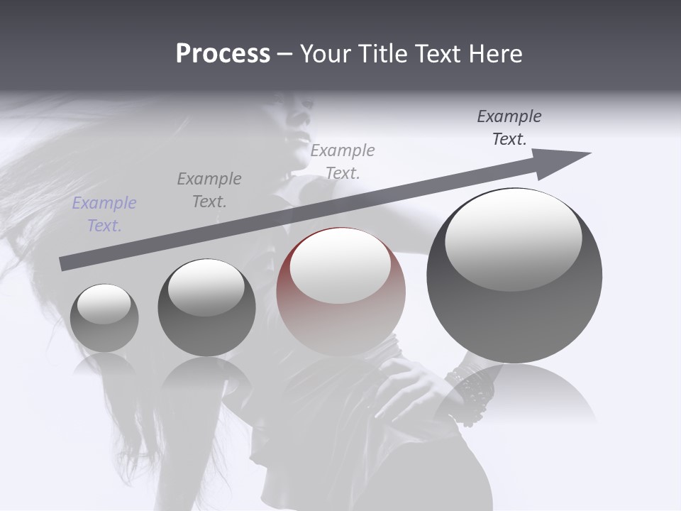 Sensual Hair Long PowerPoint Template