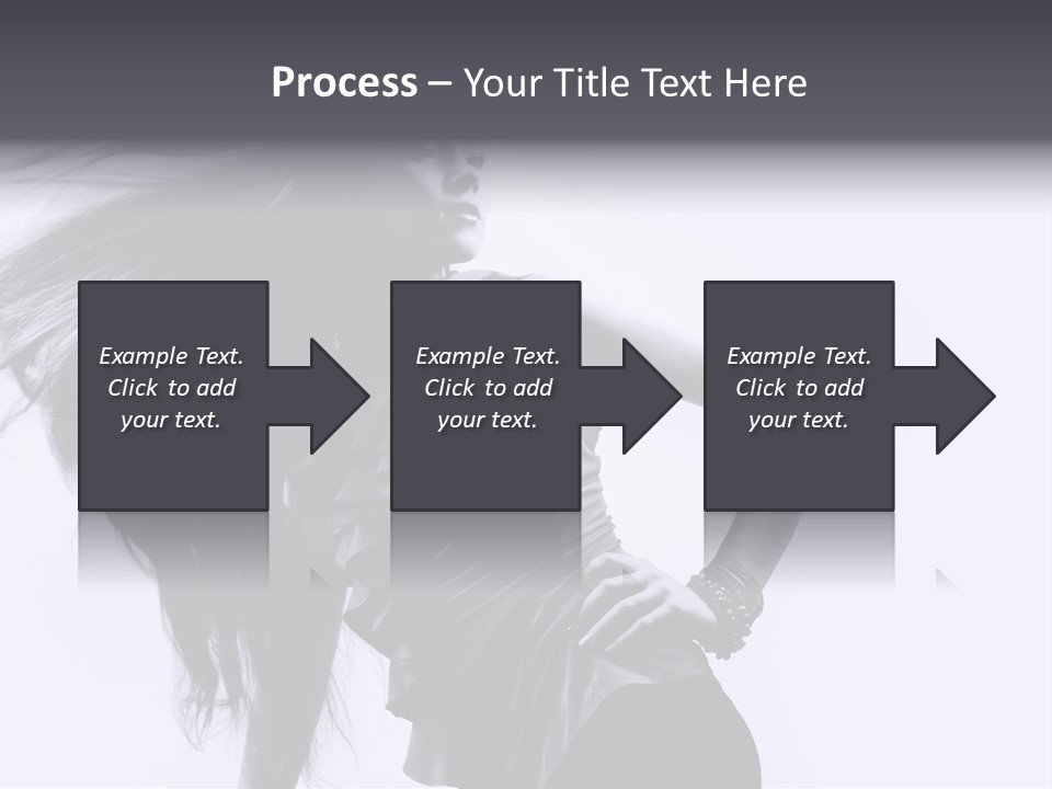 Sensual Hair Long PowerPoint Template