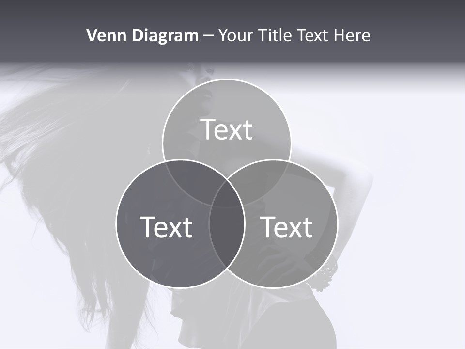 Sensual Hair Long PowerPoint Template