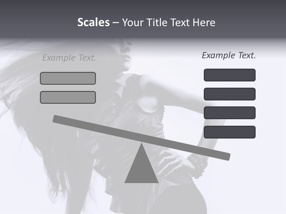 Sensual Hair Long PowerPoint Template